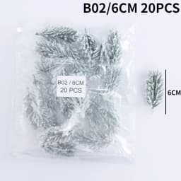 10/20Pcs Mini Artificial Pine branches DIY artificial fir branch Decoration Gift Candy New Year Christmas Decoration 2022