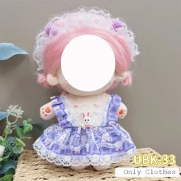 Cute Dres Jk Uniform Clothes for 20cm Cotton Plush Lolita Dress Up Clothing Skirt Fashion Casual Suit Socks Girl Toy Accessories