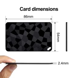 Dual System Wallet Tracker Card Smart Location Tag Anti-Lost GPS Tracker Item Finder Works With Google Find Hub & Apple Find My