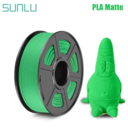SUNLU PLA Matte Filament 1KG Shine-Free Printed Surface 1.75MM Frosted Texture Eco-Friendly Non-Toxic No Bubble Low Odor