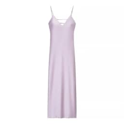 Women Solid Satin Sling Long Dress Casual Backless Sleeveless V-neck Pleated Gowns 2026 Summer Vacation Evening Party Robes