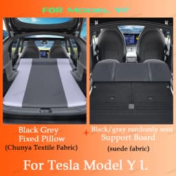 For Tesla Model 3 Model Y / YL 2026-2017 Inflatable Air Mattress Outdoor Camping Inflatable Special Suede Fabric Car Travel Bed