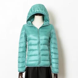 Women's Lightweight Casual Hooded Down Jacket Autumn Winter Minimalist Short Down Coats Female Solid Color Zipper Warm Outerwear