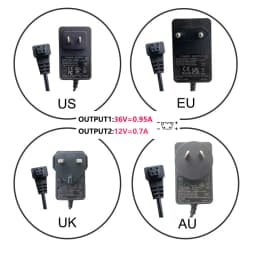 DITONG Projector Power Cord 1m/3m Power Adapter 36V Suitable for Magcubic HY300pro Pro+ Projector Accessories UK US EU AU