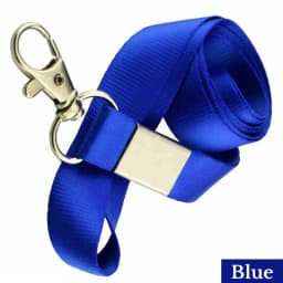 Plain Lanyard Neck Strap metal clip 15mm ID Lanyard For ID Badge Holder FREE