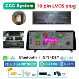 CCC CIC System Carplay for BMW X5 E70 X6 E71 2008 2009 2010 2011 2012 2013 Android 16 DSP Stereo Car Multimedia Radio Player BT