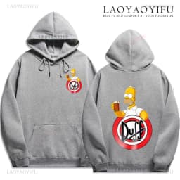 Duff Beer Hoodie Funny The Simpsons Duff Classic Beer Graphic New in Hoodies & Sweatshirts Pullover Sweatshirts Men Women Tops