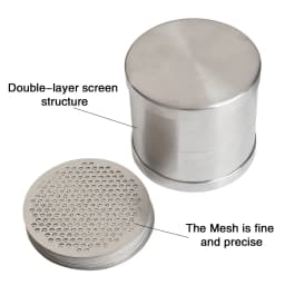 Precise Gem and Pearl Sorting Sieve Set, 0.15mm Thick, 65mm/80mm Diameter for Diamond Classification