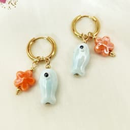 Cute Octopus Earrings Creative Glass Octopus Long Drop Earrings Unqiue Marine Series Design Earrings Wholesale Custom Packaging