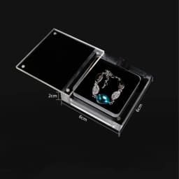 Small Size Jewelry Display Box Lockable Acrylic Magnetic Gemstone Casket High-Quality Necklace Storage For Gift Box New 2024