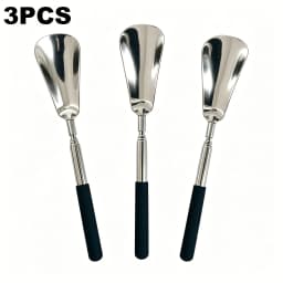 Extendable Shoe Horn Long Handle for Seniors,16" to 31"Adjustable, Stainless Steel Telescopic Shoehorn for Men Women,Shoe Helper