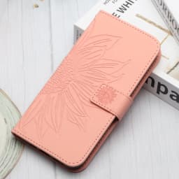Funda iPhon 14 Wallet Flip Phone Case for iPhone 17 16 15 14 13 12 11 Pro Max 7 8 Plus Cases Sunflower Leather Back Cover Women