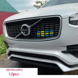 for Volvo XC60 S90 XC40 XC90 V40 S60 V60 V90 V60CC V90CC RD Sports Version China Grid Three-Color Strip Decorative Car Sticker