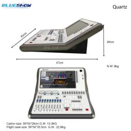 Tiger Titan Quartz DMX Controller Titan Quarz i7 with flycase DMX Console Touch Wing Tiger Touch Pro TT Plus Stage Light Console