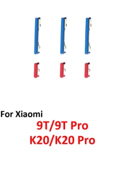 For Xiaomi Mi 9T Pro Phone New Power Volume Button On Off Up Down External Key Internal Flex Cable Parts For K20 Pro Black Blue