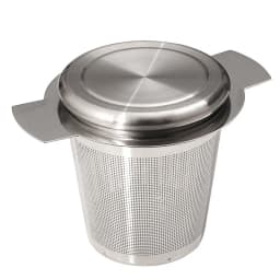 Stainless Steel Tea Filter with Double-Handle, Silicone Tea Filter, Double-Ear Tea Maker, Tea Partition