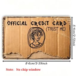 Funny Credit Card Sticker 2D Flat Skin PVC Waterproof Debit Card Cover Decal Bank Card Protector No Bubble EBT Gift