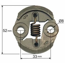 Clutch Assembly For Various lawn Brush Cutters Engine for 23CC 26CC 32CC 34CC Trimmer Engine Motor Clutch Accessories