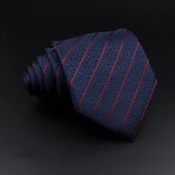 Men's Jacquard Classic Striped Tie 8cm Polyester Male Necktie For Business Wedding Party Suit Shirt Daily Wear Accessory Gift