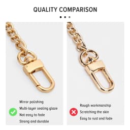 CRAZYSMITH Metal Bag Chain Transformation Bag Strap Replacement Underarm Crossbody Shoulder Handbag Extension Chains Accessories