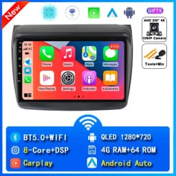 For Mitsubishi Pajero Sport 2 2008 - 2016 L200 Triton 2006 - 2014 Android 16 Car Radio Multimedia Video Player GPS CarPlay