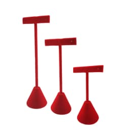 High-End Velvet Or Leather Earrings Display Storage Rack High, Medium And Low Size Jewelry Display Props Earrings Display Props