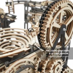 3D Wooden Puzzle DIY Marble Run Building Model Kit STEM Educational Construction Toys for Kids Adults Teens Boys Girls Gifts