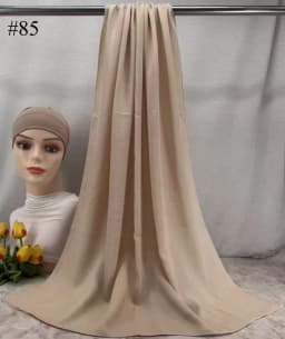 Mini Modal Hijab with Undercap Set Basic Stretchy Pullover Headscarf Thin Breathable Sunscreen Head Wrap Hijabs Scarf 165*50cm