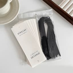 10pcs Luxury Jewelry Packaging Card Label Tag Bow Fabric DIY Handmade Earring Necklace Bracelet Package Display Small Bussiness