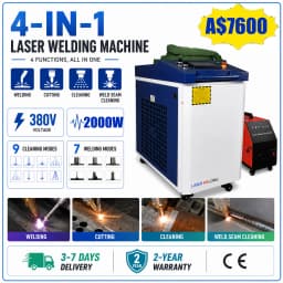 4 in 1 Fiber Laser Welding Machine 1500W 2000W 3000W Handheld Laser Guns Welding Weldseam Cleaning Cutting Laser Welder EU STOCK