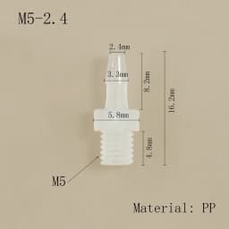 Hose Joint Adapter PP Plastic Air Valve Pipe Dispensing Glue Subpackaging Fitting Connector