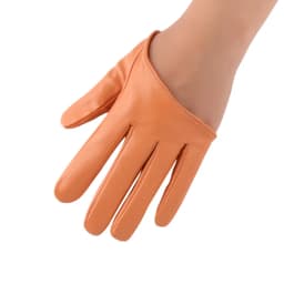 Women Sexy PU Leather Gloves Punk Dancing Half Palm Gloves Street Dance Performance Party Show Costume Fingerless Gloves Mittens