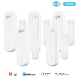 Tuya WiFi Door Window Sensor 80dB Sound WiFi Security Alarm Door Open Closed Detectors APP Remote Control Support Arm and Disarm
