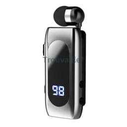 K55 Lavalier Wireless Earphone Bluetooth 5.0 Earphone In Lotus Bussiness Headphone Headset Fast Charge Vibration Power Display