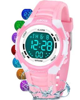 Socico Outdoor Sports Multifunctional Waterproof Large Screen Display Luminous LED Digital For Girl Boy Fashion Silicon Watch