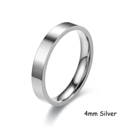Custom Word Inside Outside Engrave Ring Dainty Name Personalized Stacking Ring Unisex Promise EternityMemorial Anniversary Gifts