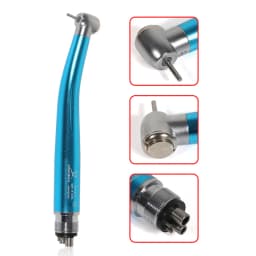 Dental High Speed 2/4Hole Clean Standard/Big Head Handpiece Push Button Air Turbine NSK Style Fit ISO Burs 1.6mm
