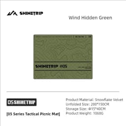 ShineTrip 05 Series Tactical Picnic Mat Ultrasonic Moisture-proof Mat Waterproof Portable Park Floor Mat Tent Durable Floor Mat
