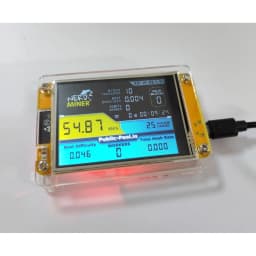 NerdMiner V2 Hashrate, Smart Display, Crypto Solo, Lottery, Nerd Miner, Bitcoin Miner ESP32-2432S028R, 49 K/S, 2.8 inch