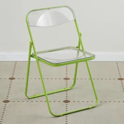 Modern Simple Acrylic Transparent Folding Chair Portable Dining Leisure Chair for Home Living Room Balcony