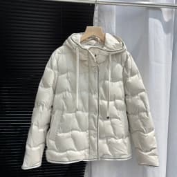 Schinteon Women's 90% White down Jacket with Hood Solid Color Autumn Winter Warm Fashion Parka Outerwear 2026 New