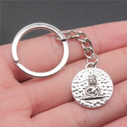 Buddha Keychain Keyring Spiritualist Key Ring Gift For Men Women Friend Car Key Chain Ring Holder Souvenir For Gift
