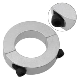 1PCS Clamp Ring Collar Double Split 6mm To 40mm Inside Diameter Shaft Collar Clamp Shaft Clamp Bearing Backstop Ring Silver