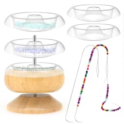 Bead Loader Beading Spinner Quickly Beading Bowl for DIY Seed Beads Waist Beads Bracelets Spin Beading Bowl Bead Spinner