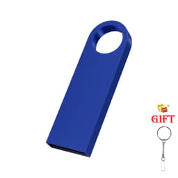 Free Custom Logo USB Flash Drive Pen Drive 8GB 16GB 32GB 64GB 128GB Metal Pendrive Card Memory Stick Drives U Disk with Key Ring