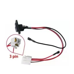 1PCS 3pin Children's Electric Car Charging Interface Charger Socket Suitable For 6/12/24V 3-hole Charging Port Cable Power Tool