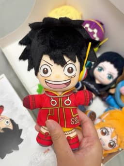 EAKI Licensed One Piece Plush Blind Box Luffy Zoro Nami Full Crew Cute Desktop Ornament Anime Peripheral Present For Anime Hobby