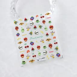 Lovely Red Fruit Strawberry Cherry Bowknot Love Heart Star Silk Ribbon 5D Nail Art Stickers Chic Self Adhesive Manicure Decal