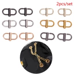 2PCS Adjustable Metal Buckle Clip Handbag Chain Strap Length Shorten Bag Tool Shorten Shoulder Bags Accessories