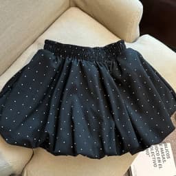2026 Summer New Womens Sweet Polka Dot Bubble Shorts High Waist Puffy Anti-Exposure Safety Shorts with Pockets Cute Casual Pants